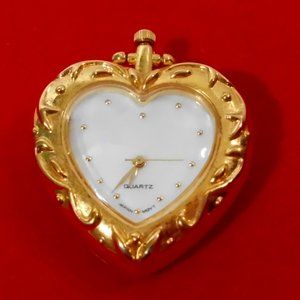 Vintage Gold Tone Watch Locket Japan Movement RARE